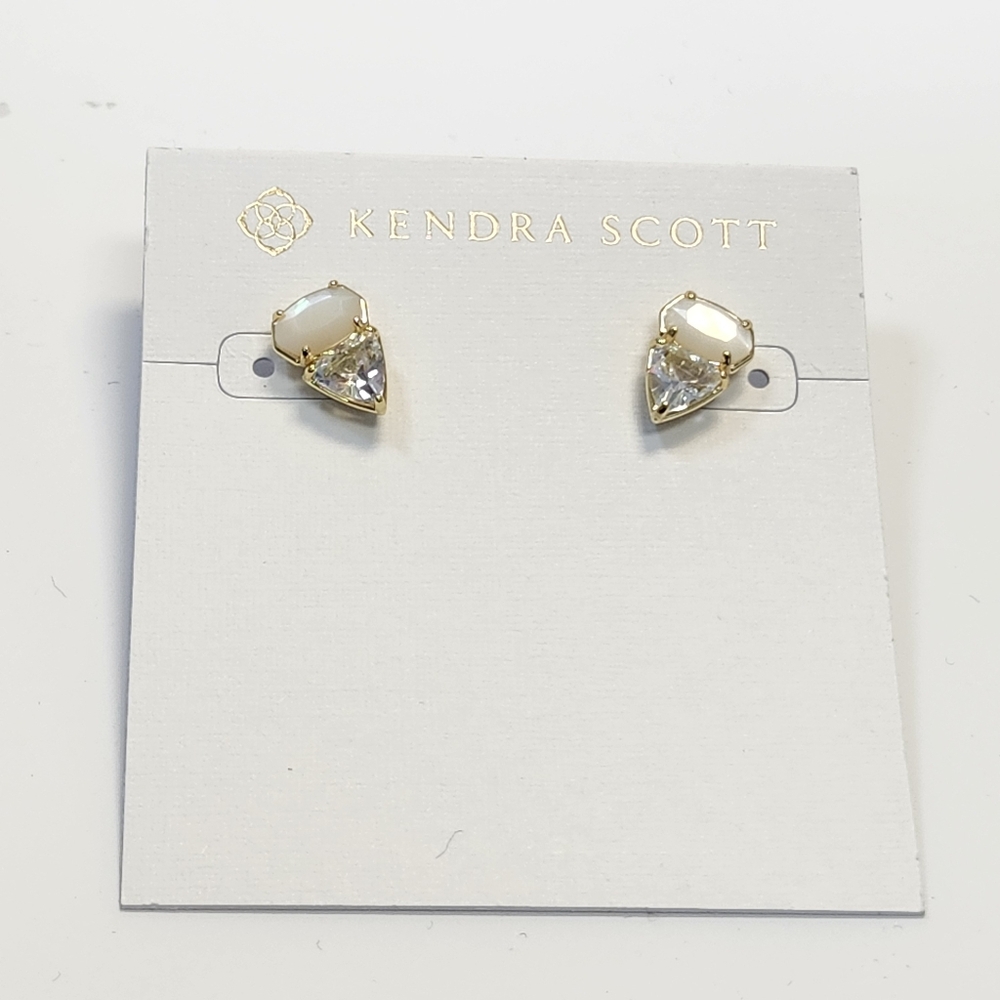 NWT Kendra Scott Gold-Tone Tatum Gold Stud Earrings